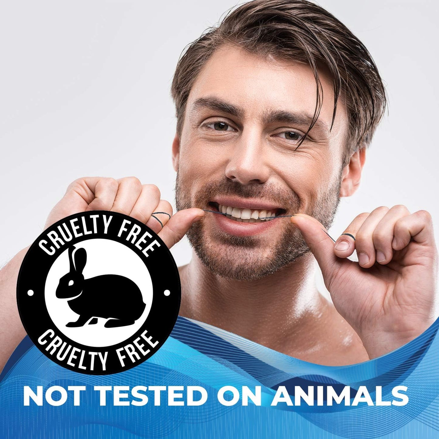 Xlent Expandable Floss Treated Activated Charcoal, Xylitol Natural Based Wax Fresh Mint Flavor | 3 Count (1 50 m Floss Blue Container Plus 2 50 m Refill Bobbins), 3 Count (1 Blister Card+2 Refill)