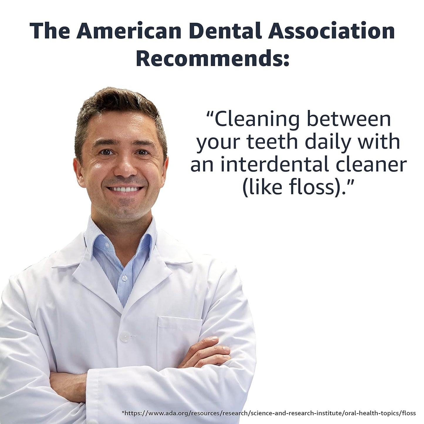 Amazon Basics Extra Comfort Mint Dental Floss, 40 m (Pack of 6)