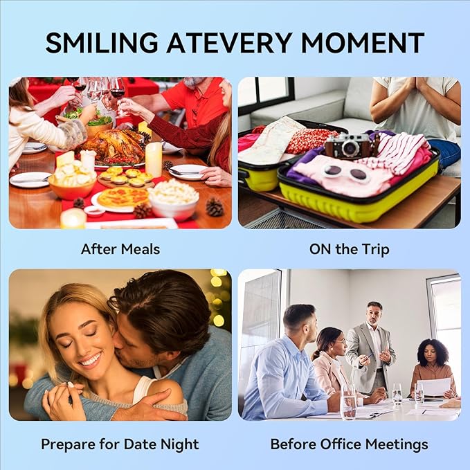 Travel Size Mouthwash β 40 Individual Packets β Dry Mouth Relief Strips with Hyaluronic Acid & Probiotics β Alcohol, Fluoride & Gluten Free β Xylitol Cavity Prevention | Travel Oral Care