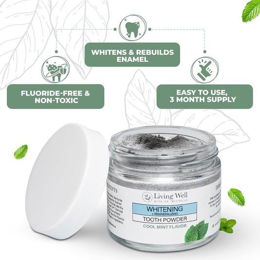 Whitening & Remineralizing + Gum Health Bundle | Hydroxyapatite Tooth Powder & Gum Health Mouthwash