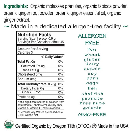 St. Claire's Organic Herbal Pastilles, (Ginger, 1.5 Ounce Tin, Bundle of 3) | Gluten-Free, Vegan, GMO-Free, Plant-based, Allergen-Free | Made in our Allergen-Free facility