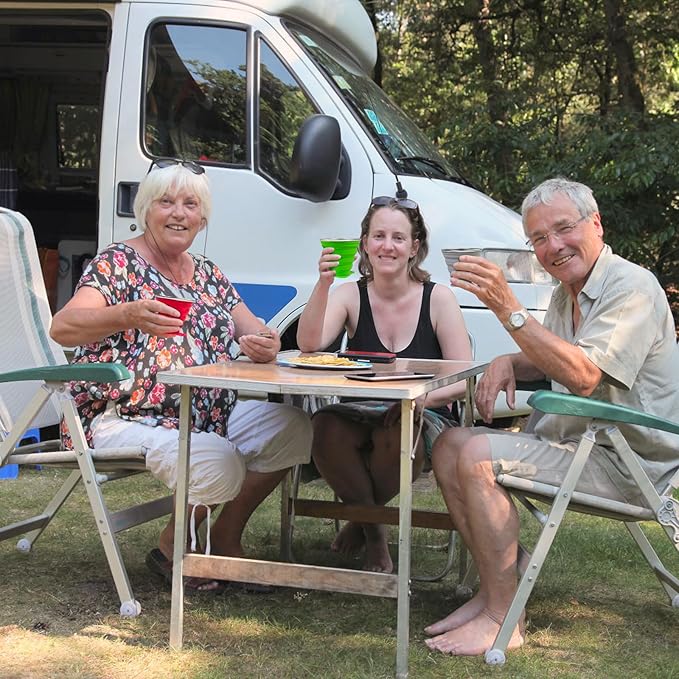 Collapsible Cups for Traveling - Portable Silicone Collapsible Cup with Lid, Reusable Collapsible Cups Drinking for Outdoor Hiking, Picnic, Fishing or Home Use (9.22oz) -4 Pack