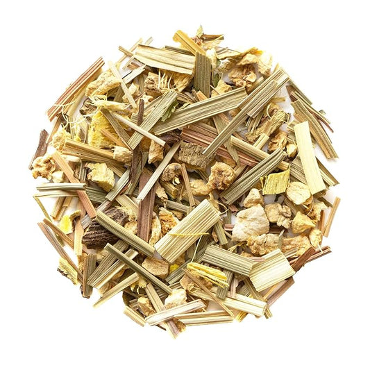 Heavenly Tea Leaves Organic Lemon Ginger, Loose Leaf Herbal Tea, 4 oz. (Approx. 50 Cups of Tea) - Naturally Caffeine Free, Perfect Hot or Iced!