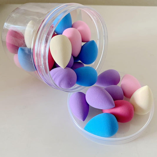 Mini Makeup Sponge Blender 30 pcs, Beauty Blender Sponge for Foundation, Powder, Concealer and Eye Shadow,Under Eyes,Highlight and Contour
