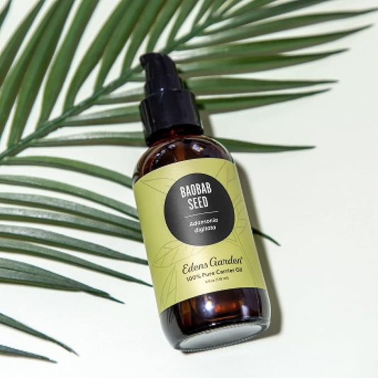 Edens Garden Baobab Seed Carrier Oil- 100% Pure Premium Cold Pressed & Hexane Free, Natural Vitamin C Moisturizer for Face, Skin, Body, Hair, Lip & Nail Care, Diluting Essential Oils 118 ml (4 fl oz)