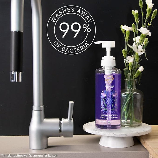 Safeguard Liquid Hand Soap, Micellar Deep Cleansing, Washes Away 99% Bacteria, Made with Natural Moisturizers, Enriched with Skin Conditioners, PH Balanced, Lavender Scent 15.5 oz (Pack of 4)