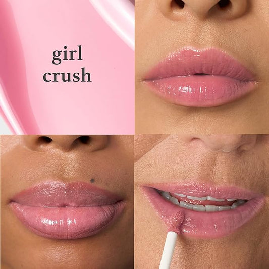 Julep So Plush Hydrating Lip Gloss – High-Shine, Non-Sticky Lip Color - Vitamin E for Soothing & Repair – Cruelty-Free, Moisturizing Gloss – Girl Crush