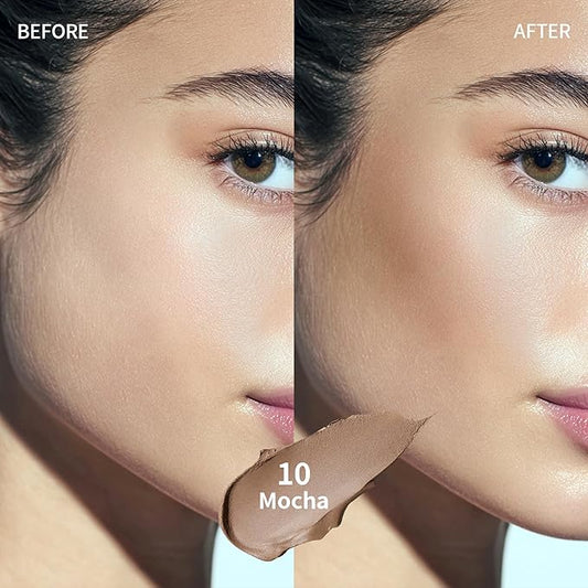 Cream Contour Stick, Cool Toned Contour & Sculpt Stick for Natural Sculpted Face Makeup, Creamy Texture & Non Cakey, Long Lasting Cream Bronzer Stick, Buildable & Highly Pigmented (10 Mocha)