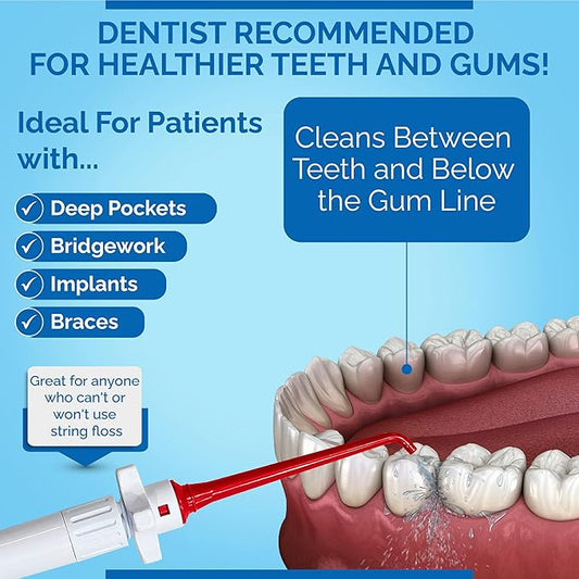 Oral Irrigator Shower Dental Care System | Advanced Shower Water Flosser for Healthy Gums and Teeth | Shower Flosser | Dental Water Flosser for Superior Dental Hygiene at Home | Made in U.S.A.