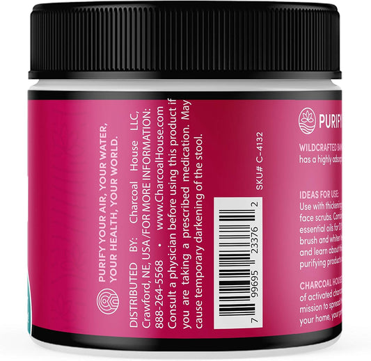 Charcoal House Activated Bamboo Charcoal Powder Food Grade - Beauty & Cosmetics - Use in Skin Care, Body Scrub, Facial Cleanser, Face Wash and More - Great for Teeth & Soap Making - 6 oz