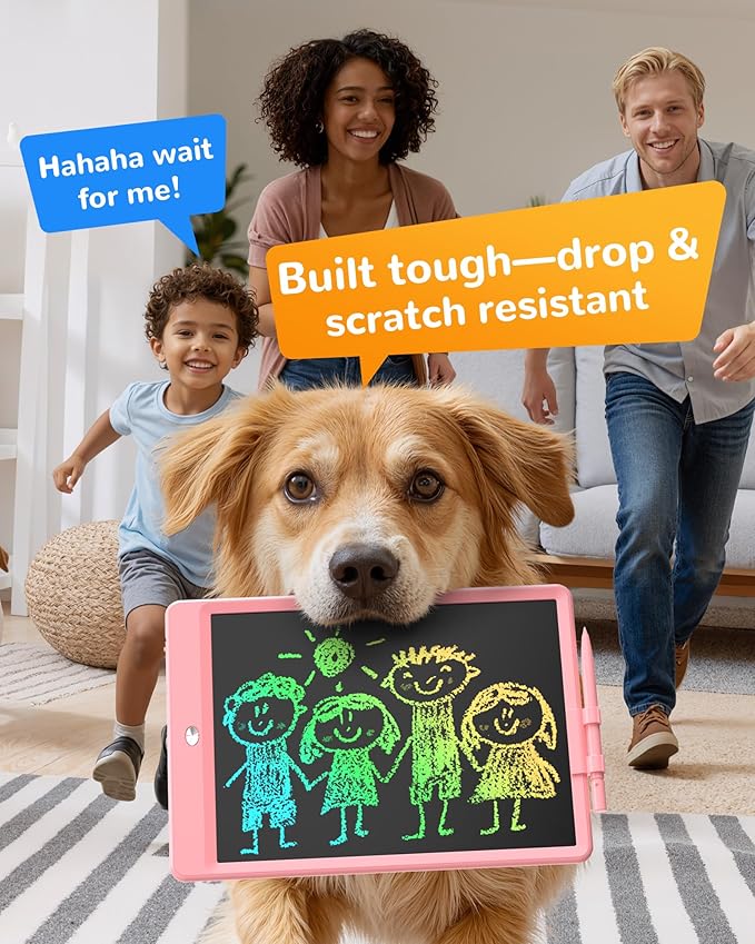 KOKODI LCD Writing Tablet,Gifts for 3 Years Old Boys and Girls,10 Inch Colorful Doodle Board Drawing Tablet, Erasable Reusable Electronic Drawing Pads, Educational and Learning Toy for Kids