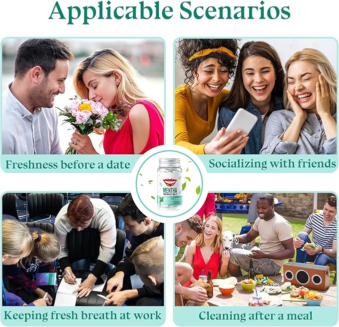 Toothpaste Tablets 90 Count,Portable Travel Toothpaste Tablets,Mint Flavors Mini Tooth Paste,Solid Travel Size Tooth Paste