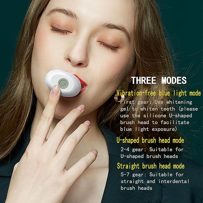 360° U-Shaped Toothbrush for Adults, Suitable for People with Limited Mobility Original Newupgrade Automatic Electric Toothbrushes, Multiple Brush Heads Options,IPX7 Waterproof