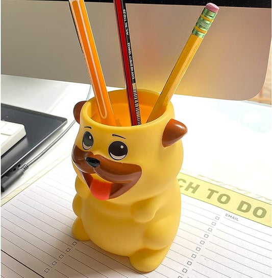 Kids Toothbrush Holder Toothbrush Organizer – Durable Silicone Animal Tooth Brush Holder – Easy to Clean Toothbrush and Toothpaste Holder – Toothbrush Holders for Bathrooms by Lily’s Home (Dog)