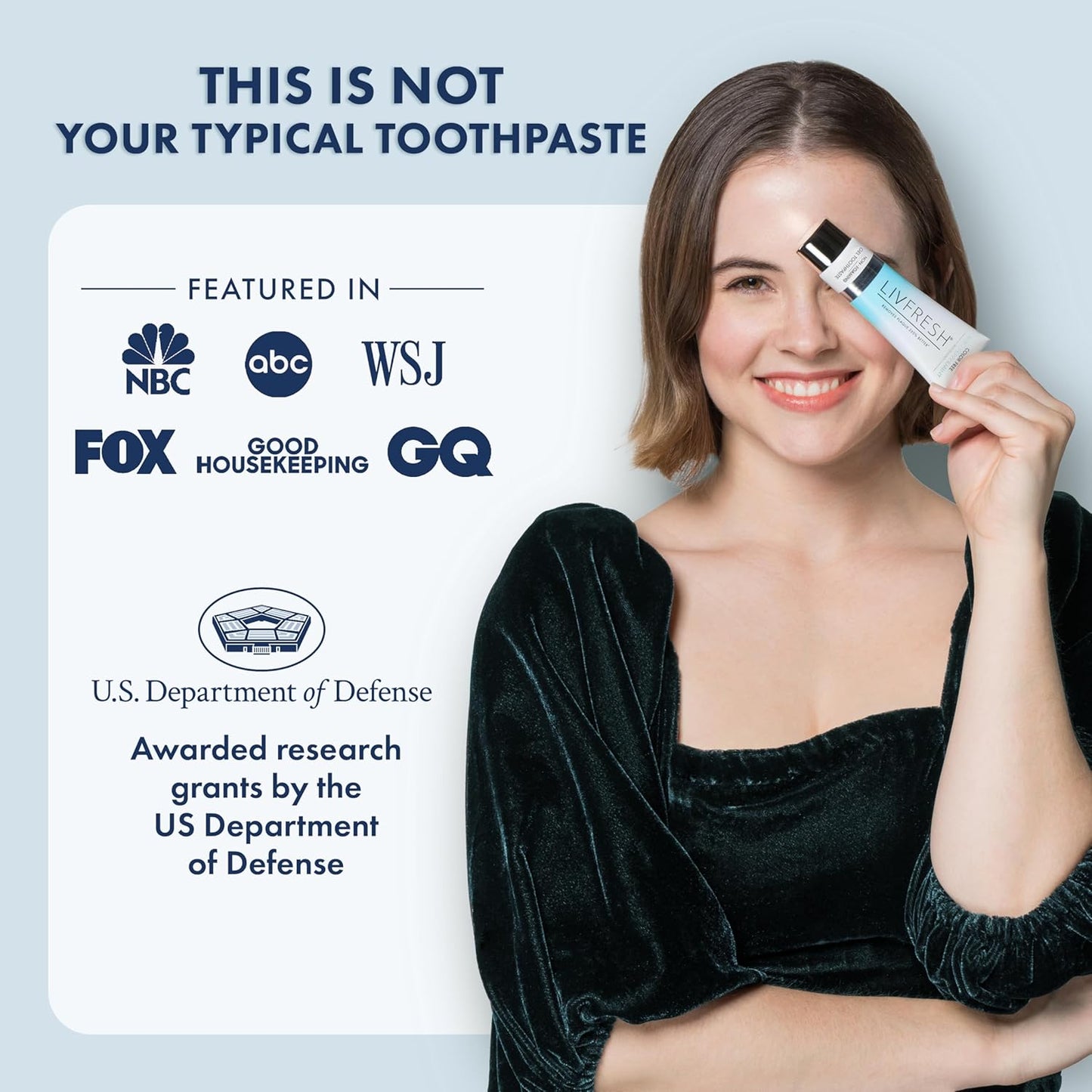 LIVFRESH Toothpaste Gel, Clinically Proven to Remove Plaque 250% Better, Improves Gum Health 190% Better, Prevents & Reduces Tartar, Mild Peppermint