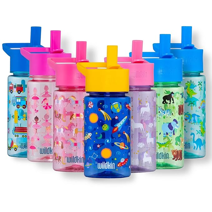Wildkin Kids 16 Oz Water Bottle – BPA-Free Tritan, Leak-Proof Lid, Durable & Easy to Clean - Out of this World