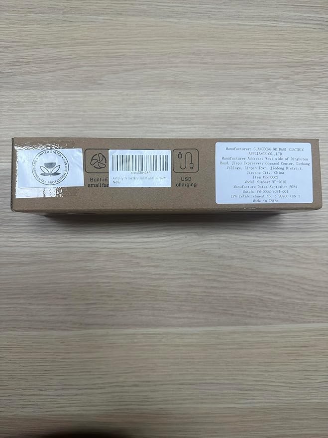 Sanitizeri Toothbrush Holder, Sanitizeri Toothbrush Cleaner, 2000mAh Rechargeable Cordless Wall Mounted Holders for Bathroom, 4 Slots & Timer Function, White