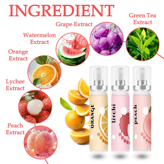 6 Count Breath Spray,Dry Mouth Spray,Breath Freshener,Peach,Grapes and Various Fruit Flavors 0.74 fl.oz/Bottle