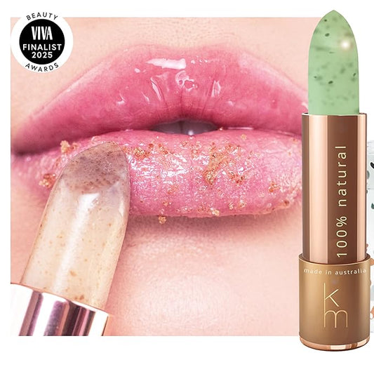 Natural Lip Scrub – 100% Natural Lip Exfoliator Made in Australia, Cruelty-Free | Polishes with Sugar Crystals | Nourishes with Shea, Jojoba & Avocado Oils | For Smooth, Beautiful, Hydrated Lips