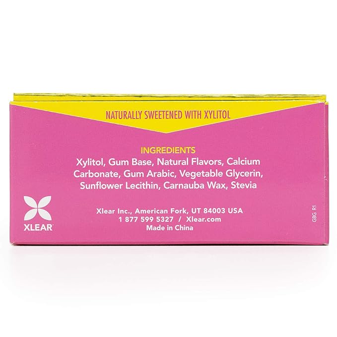 Spry Fresh Natural Xylitol Chewing Gum Dental Defense System - Aspartame-Free, Sugar-Free, Non-GMO, Gluten-Free (Bubble Gum, 10 Count Blister Cards - Pack of 20)