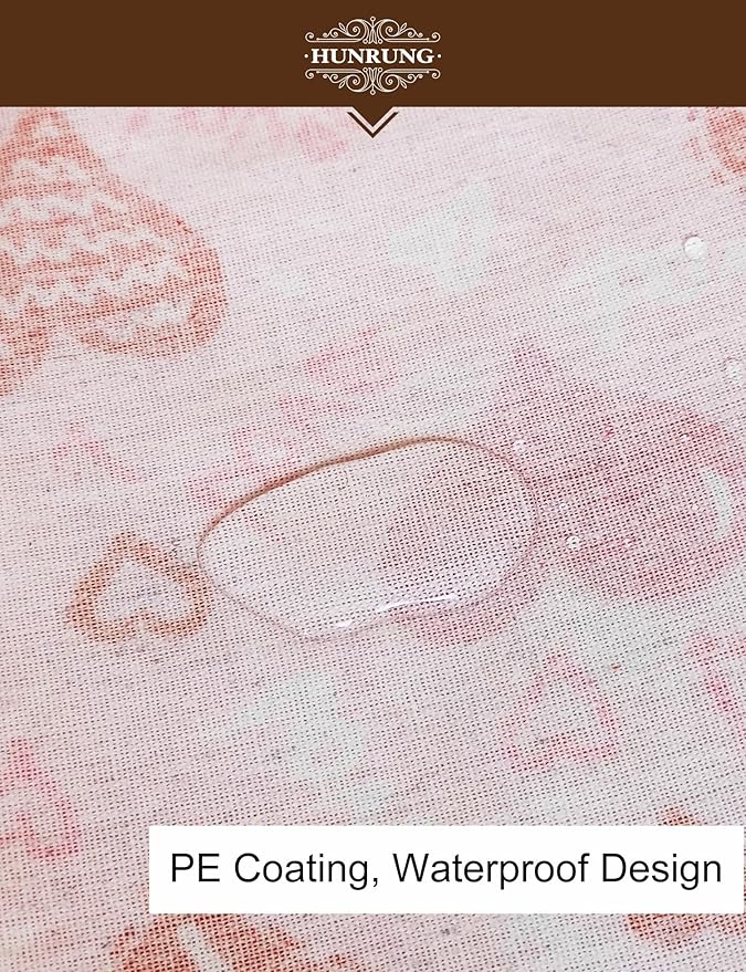 HUNRUNG Rectangle Storage Basket Cute Canvas Organizer Bin for Pet/Children Toys, Books, Clothes Perfect for Rooms/Playroom(REC-Pink Love Heart)