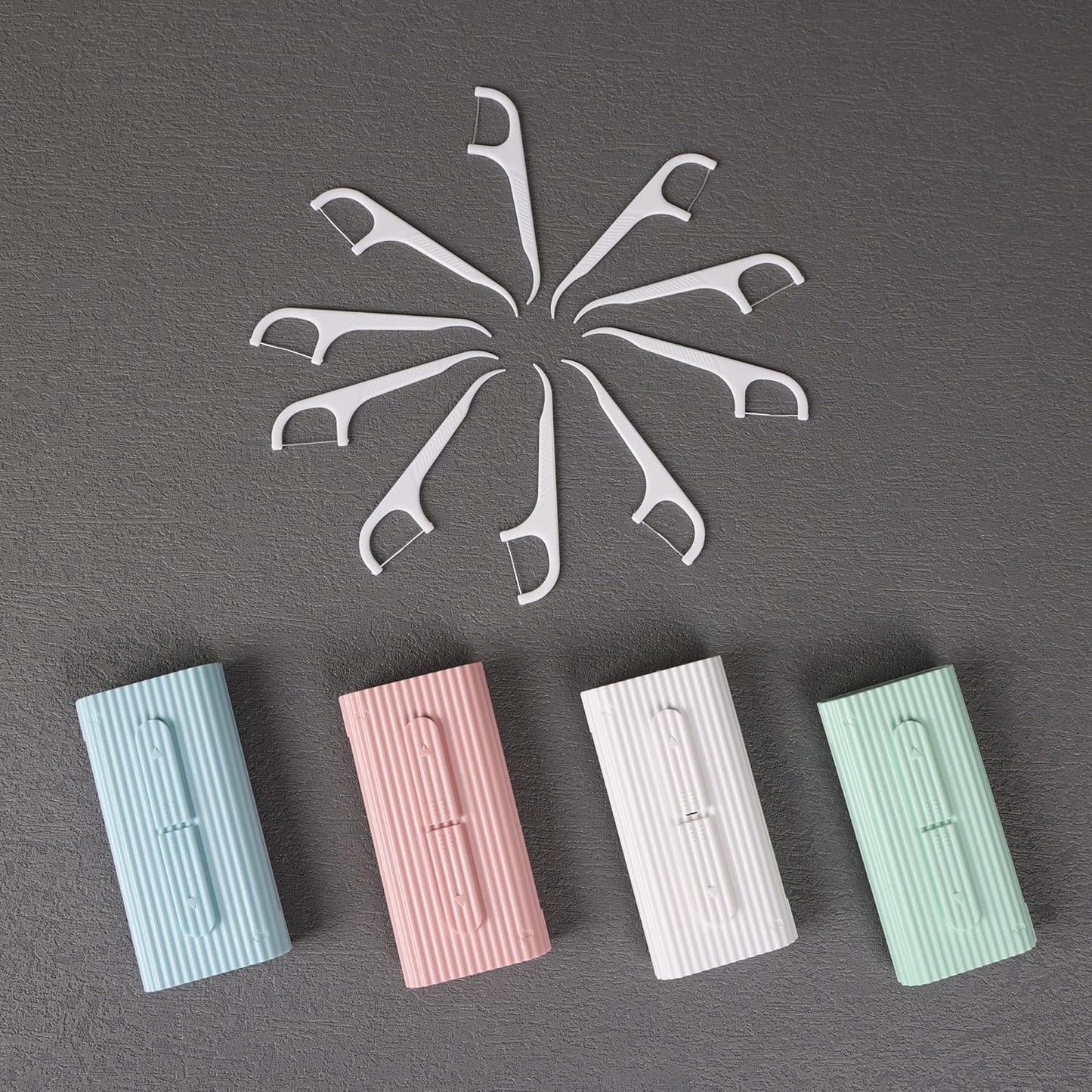 Pink Dental Floss Portable Case, Storage 10 Picks Adult Floss in Box. The Best Tool for Cleaning Teeth and Oral Care. Portable Travel Floss is Perfect for Dinners, Dating, Travel, Hotels.(Pink)