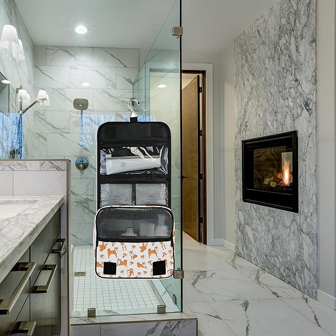 senya Hanging Travel Toiletry Bag Kit Makeup Case Cosmetics Organizer for Men Women