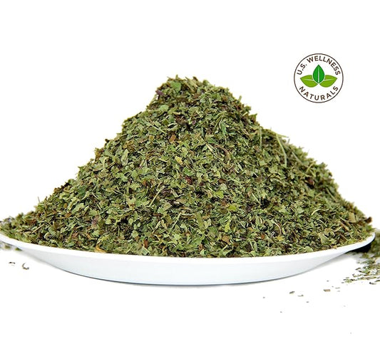 Lemon Balm (Herbal Tea): (Melissa Officinalis Caffeine Free) - Balm Leaf (Cut and Sifted), 1lb (16Oz) U.S. Wellness Bulk Tea
