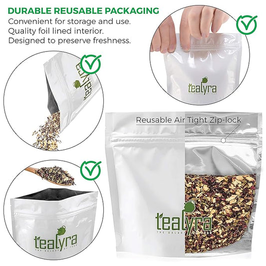 Tealyra - Flat Belly Detox - Fennel - Peppermint - Hibiscus - Wellness Herbal Loose Leaf Tea - Cleanse Tea - Caffeine Free - All Natural - 222g (8-ounce)