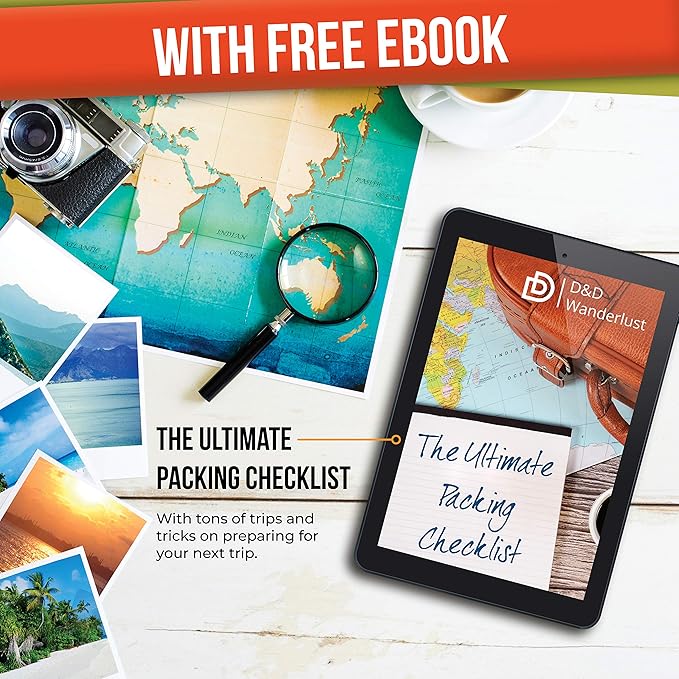 DD D&D Wanderlust D&D Hanging Travel Toiletry Bag for Men and Women – Cosmetics, Makeup and Toiletries Organizer Kit with 10 Compartments