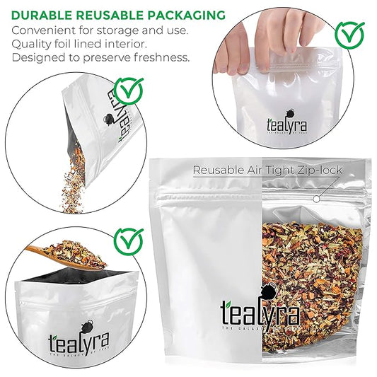 Tealyra - Senna Quick Cleanse - Detox Blend - Hibiscus - Rosehip - Pomegranate - Herbal Fruity Loose Leaf Tea - Hot or Iced - Caffeine Free - 112g (4-ounce)