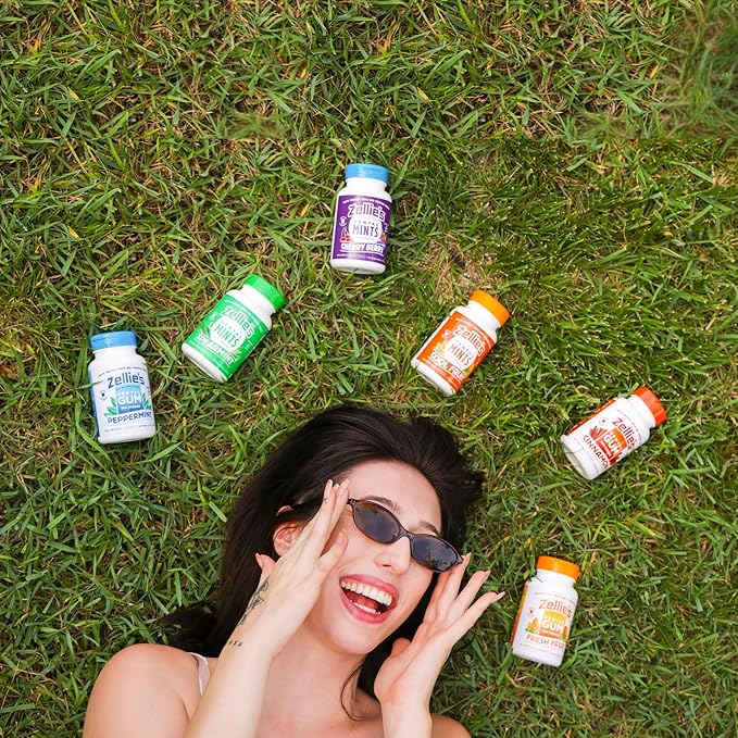 Zellie’s | 100% Xylitol | Mint Gift Set | Cool Mint, Cool Fruit, Spearmint, & Cherry Berry | No Aspartame, Gluten Free, Vegan & Kosher (250 Count – Pack of 4)