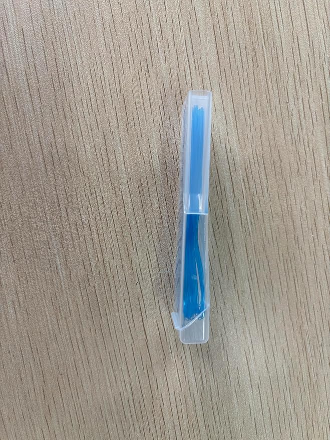 Vesici 600 Pcs Dental Floss Threader for Bridges, Braces, and Implants Dental Threader, Multifunctional Nylon Loop Design for Your Teeth, Pack of 12(Blue)