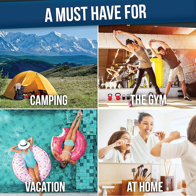 DD D&D Wanderlust D&D Hanging Travel Toiletry Bag for Men and Women – Cosmetics, Makeup and Toiletries Organizer Kit with 10 Compartments