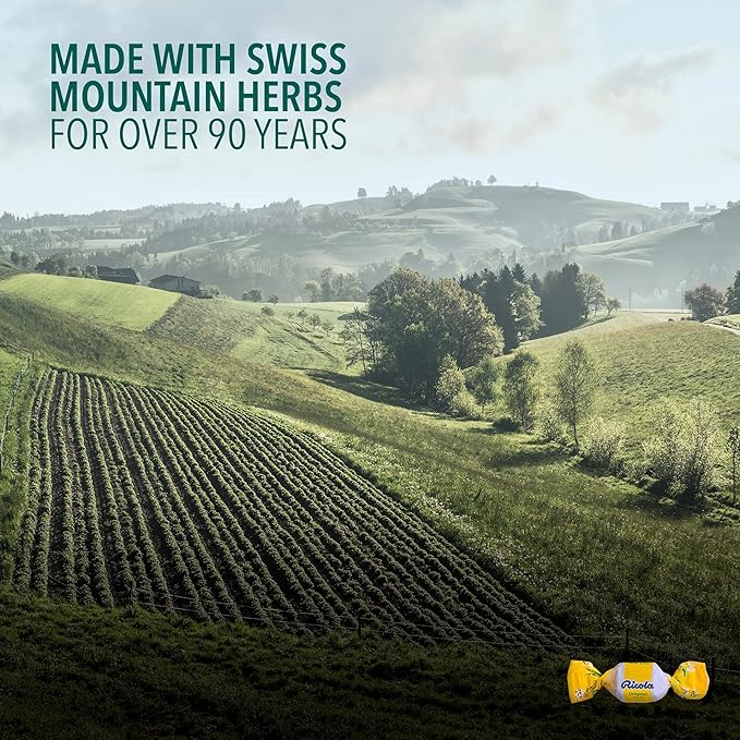 Ricola Sugar Free Original Natural Herb Cough Drops, 45 Count, Cough Suppressant & Throat Relieving Drops with Naturally Sourced Menthol, Pleasing Taste for Coughs & Throat Irritation Symptom Relief