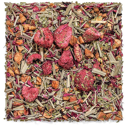 Tealyra - Raspberry Relaxation - Herbal Loose Leaf Tea - Lemon Verbena - Hibiscus - Lemongrass - Relaxing Calming Bed Time Tea - Caffeine Free - 112g (4-ounce)