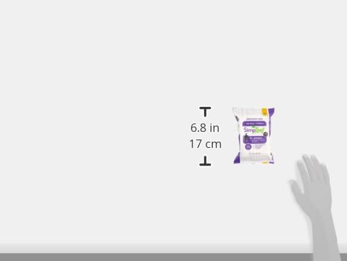 Simpleaf Flushable Wet Wipes Lavender| Eco-Friendly, Paraben & Alcohol Free | Hypoallergenic & Safe for Sensitive Skin | Soothing Aloe Formula | (6 x 25 Counts Convenient Pack) 150 Counts Total