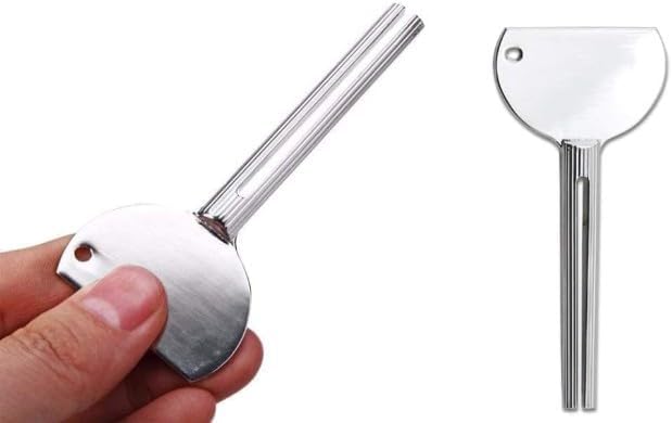 2PCS Stainless Steels Metal Tube Squeezer Keys Tube Squeezer Tool, Salon Toothpaste Tube Squeezers Toothpaste Squeezer,Daily Living Tube Squeezing Aids