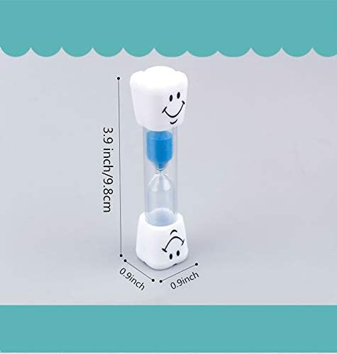 3 Minute Sand Timer Set for Brushing Teeth Pack of 6 Colorful Smiley Hourglass Timers
