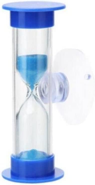 2 PCS Sand Timer for Kids,Blue Plastic Suction Cup Sandglass Hourglass Sand Clock,Blue Toothbrush Timer for Kids 2mins/3mins Sand Clock Timer Plastic Suction Cup Sandglass for Kids,Games,Classroom