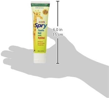 Spry Natural Xylitol Toothpaste for Baby, Toddler and Kids Age 3 Months and Up - Fluoride Free Tooth Gel, Tasty, Support Development of Emerging Teeth, Original 2 Fl Oz (Pack of 2)