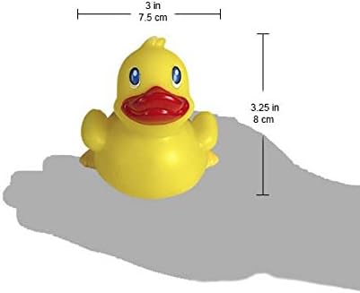 3" Rubber Duck [Sealed Hole, Floats Upright] - Baby Safe Bathtub Bathing Toy - Leprechaun Rubber Duck
