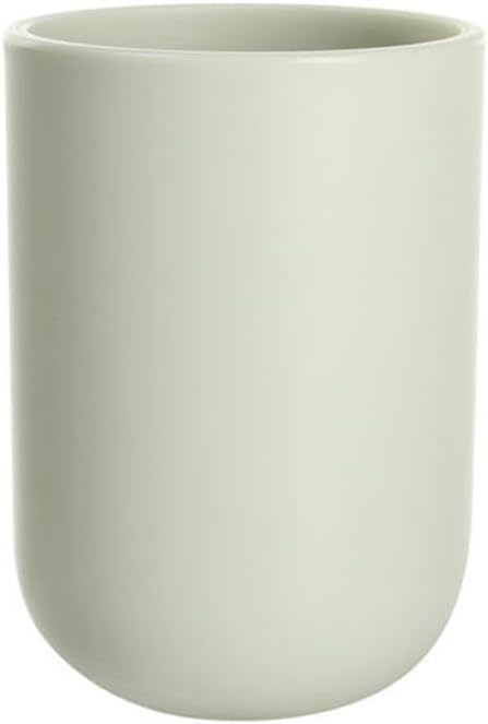 Solid Color mouthwash Cup, Simple Solid Color Toothbrush Cup, Toothbrush Holder 1 Piece, 10 oz (300 ml)(Light Green)