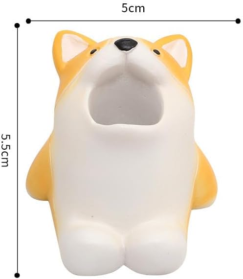 Cartoon Animal Toothbrush Holder Stand - Adorable Bathroom Organizer with Animal-Shaped Base, Cute Toothbrush Storage for Kids & Family, Drip-Free Countertop/Sink Organizer for Bathroom Decor (White)