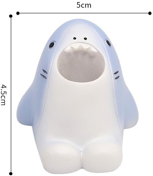 Cartoon Animal Toothbrush Holder Stand - Adorable Bathroom Organizer with Animal-Shaped Base, Cute Toothbrush Storage for Kids & Family, Drip-Free Countertop/Sink Organizer for Bathroom Decor (Blue)