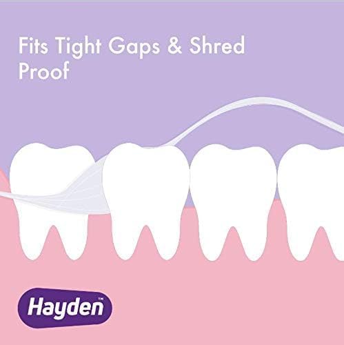 Hayden Enamel Care Dental Floss | for Sensitive Mouths | Helps Restore Enamel | Mint Flavor | 30 Yards per Unit (Pack of 6)