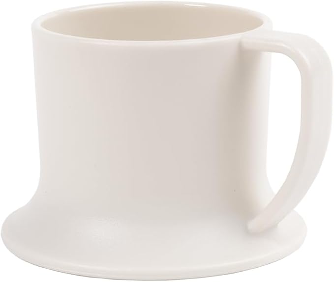 Kids Tumbler and Teacup | 2 Cup Set (6 & 7 Oz) Dishwasher/Microwave Safe 3.5" x 4" | 2 Wide Base Toddler Cups Polypropylene Plastic | Open Sippy Cup for 6+ Month Old (lavender, stone)