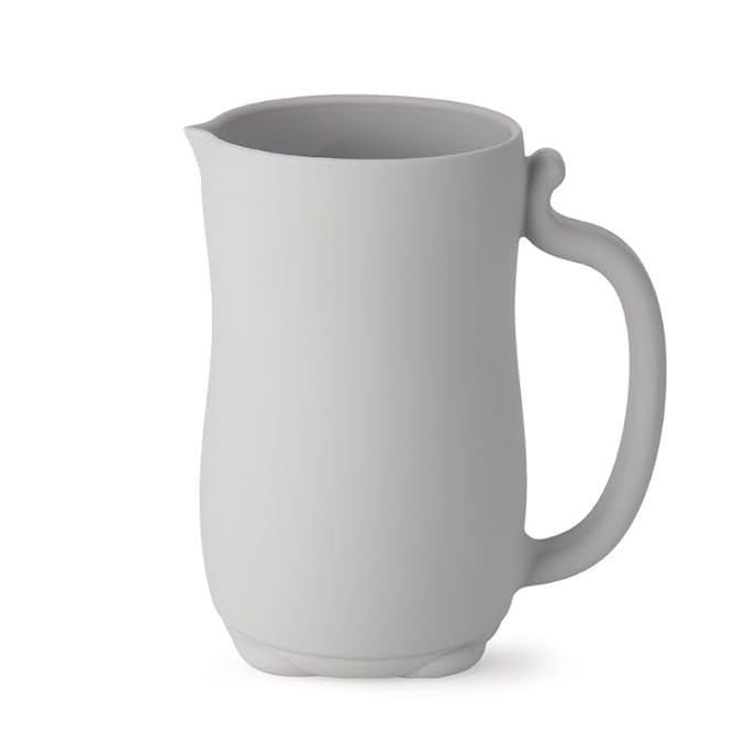 PandaEar Baby Bath Rinse Cup, Silicone Baby Shampoo Rinser with 2 Pack Cradle Cap Brush for Kids Toddler Body Washing (Grey)