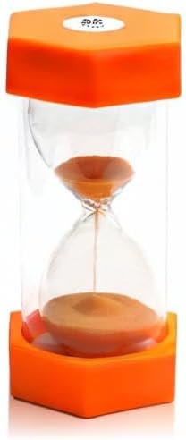 30 Minutes, Sand Timer, Hourglass Sand Timer, Kitchen Timer Digital for Cooking, Clock Timer, for Games, Classroom, Kitchen, Toothbrush Timer, Decoration, Orange