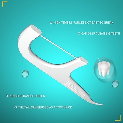 Holy Rose Dental Floss Picks Dispenser,Adults for Clean Teeth Floss Sticks Toothpick,Automatic Pop-Up Organiser Case with Flossers 88 Count,Flosser Holder Container is Perfect Tool for Tooth Care.